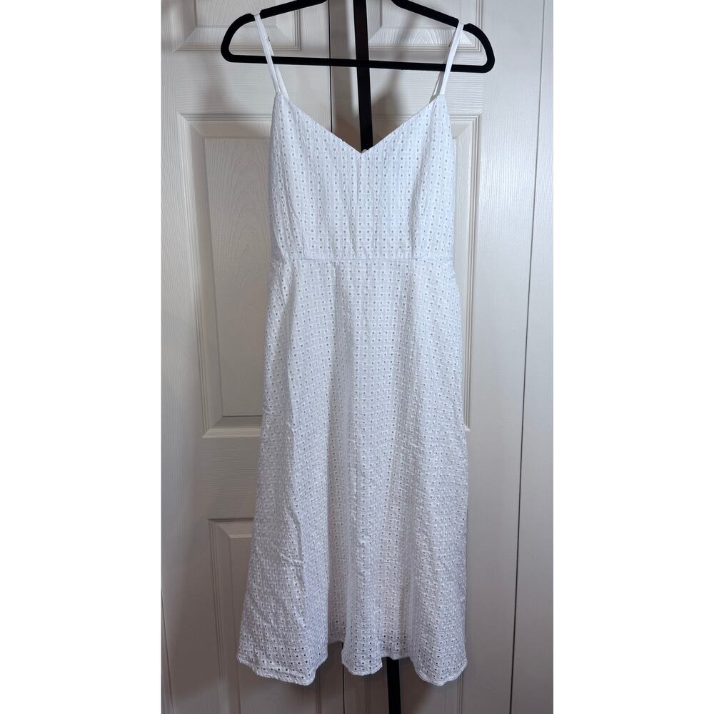 Amour Vert White Midi Dress